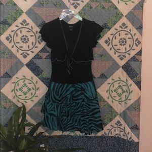 Girls fancy dress with tiered skirt